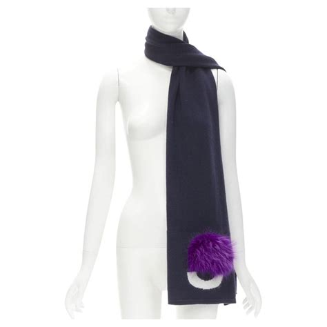 fendi scarf withdrawn|Fendi scarf with fur trim.